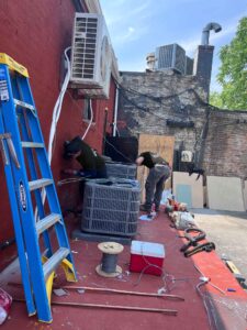 storefront furnace and AC combo installation in Queens NY