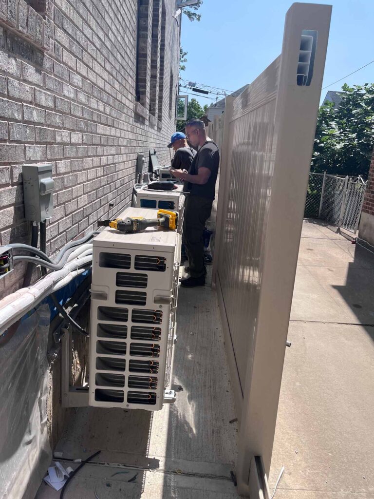 residential central AC and mini split system installation in Queens NY